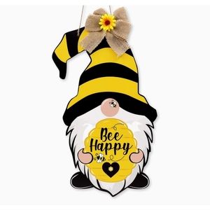 Bumble Bee Gnome Door sign